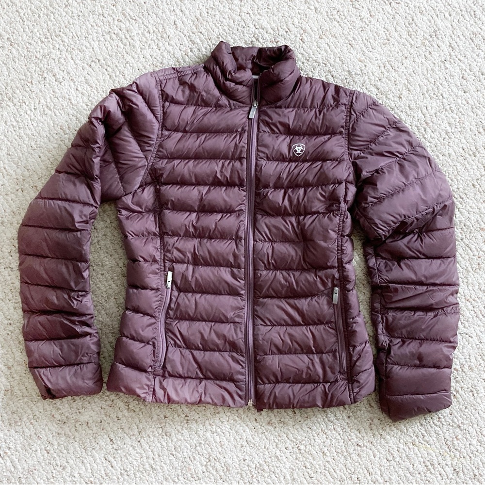 Ariat Women’s XS Down Packable Coat, Purple, Western